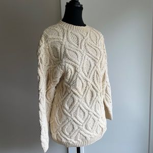Vintage 90s Eddie Bauer Cable Knit Sweater
